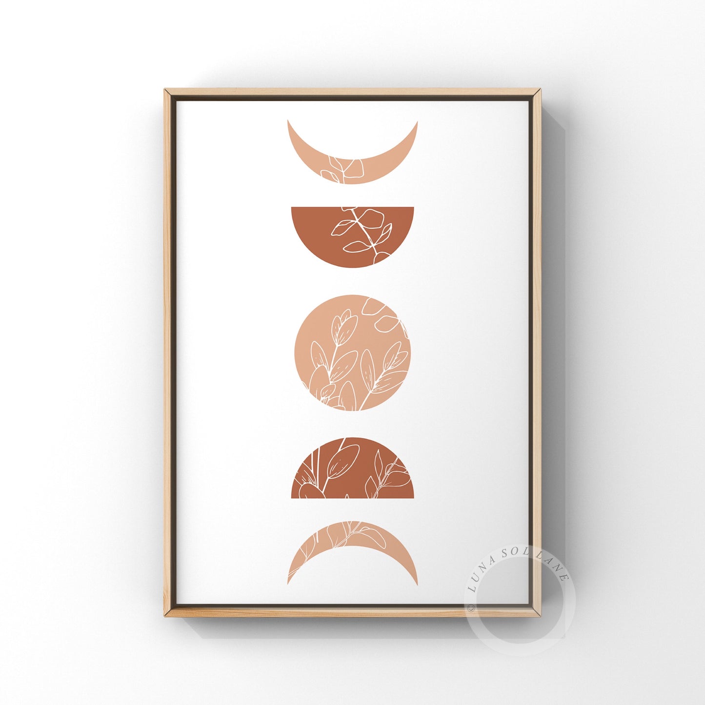 Blush Boho Terracotta Moon Phase (Design 2)