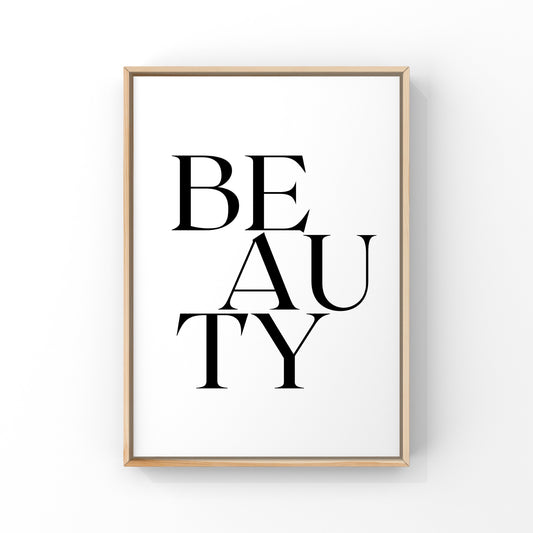 Beauty - Typography Print