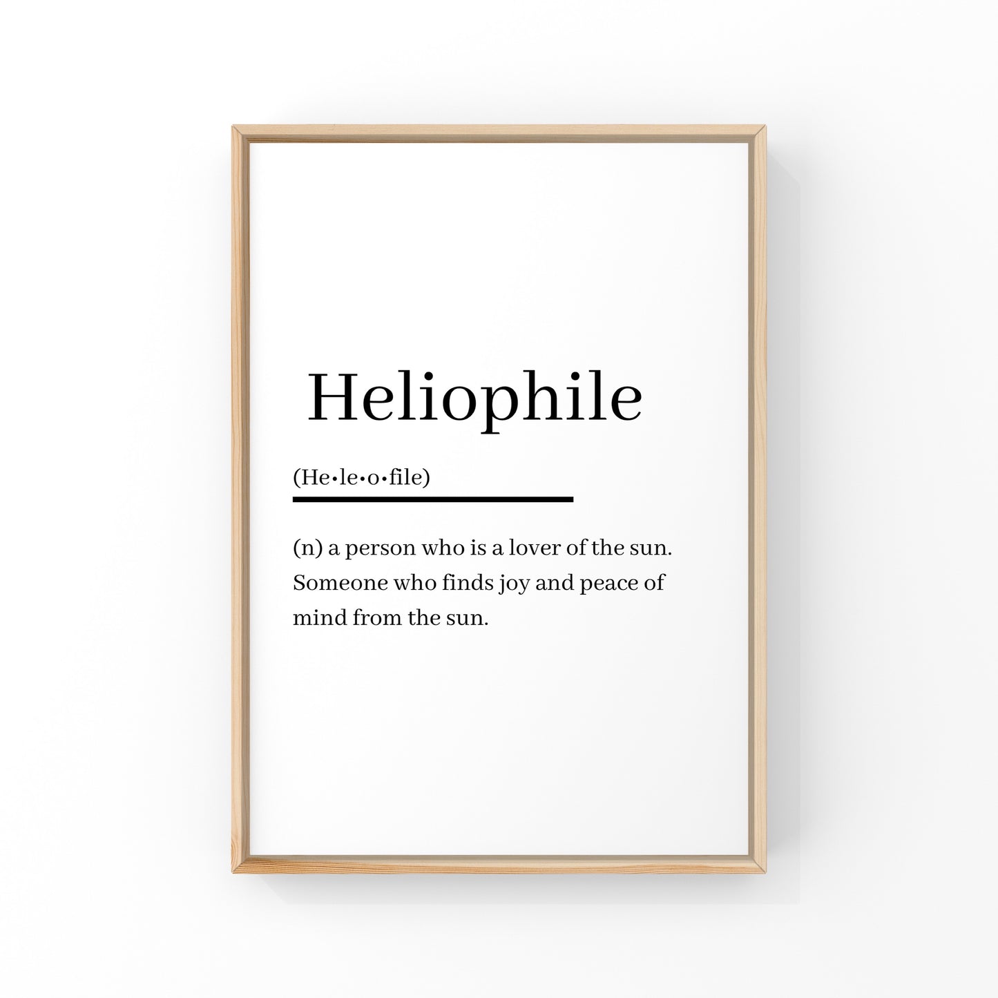 Heliophile - Lover of the Sun