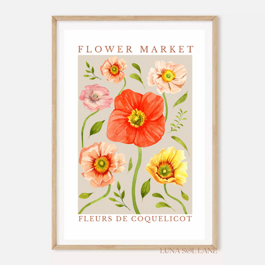 Flower Market - Poppies