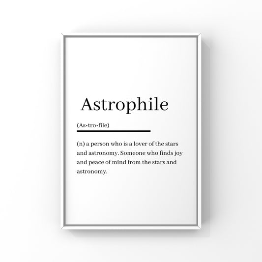 Astrophile - Lover of the stars and astronomy