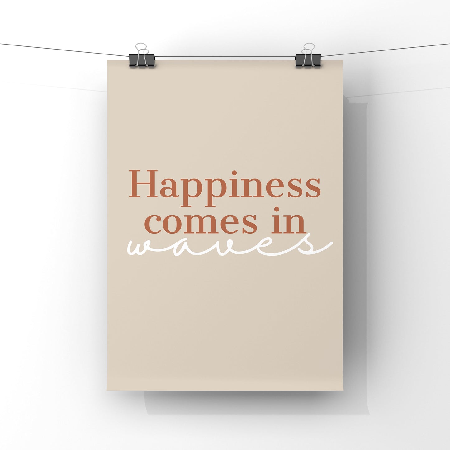 Happiness comes in waves (more colour options)