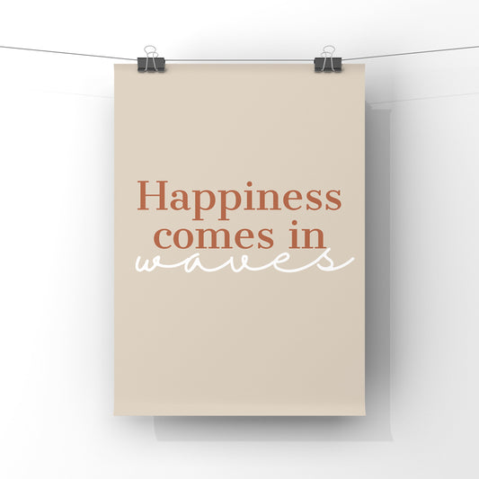 Happiness comes in waves (more colour options)