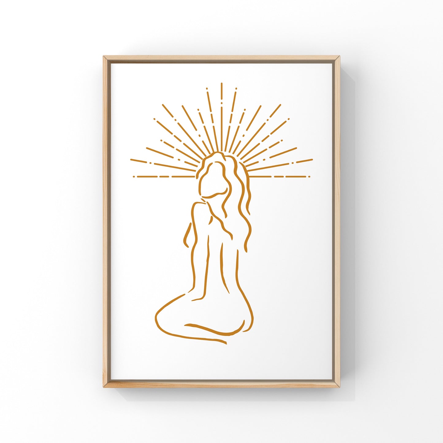 Mindful Mind Goddess I - Gold