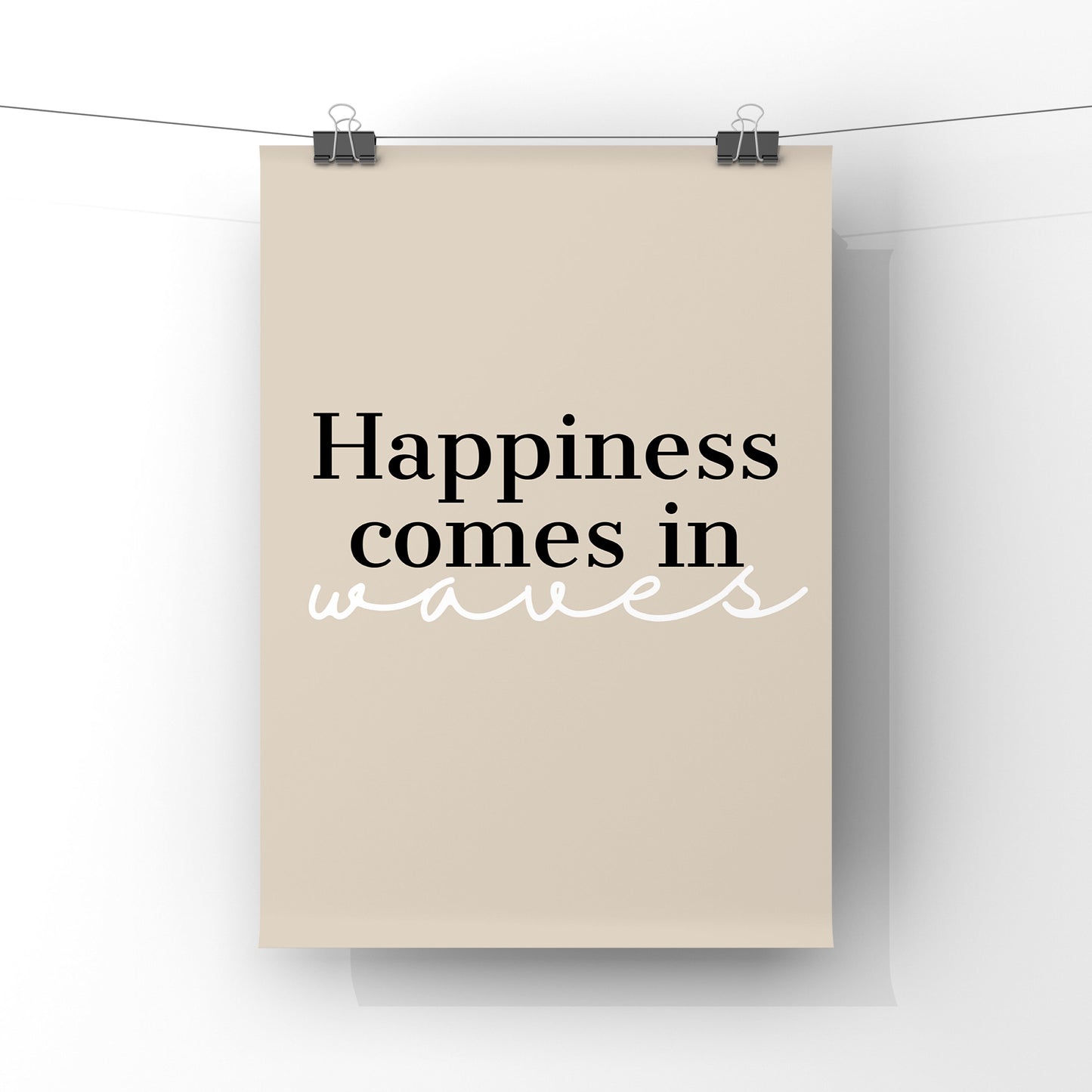 Happiness comes in waves (more colour options)