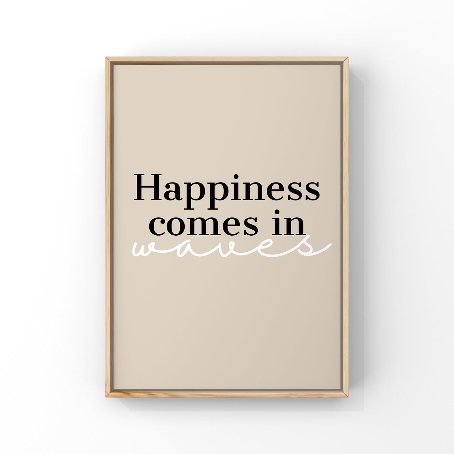 Happiness comes in waves (more colour options)