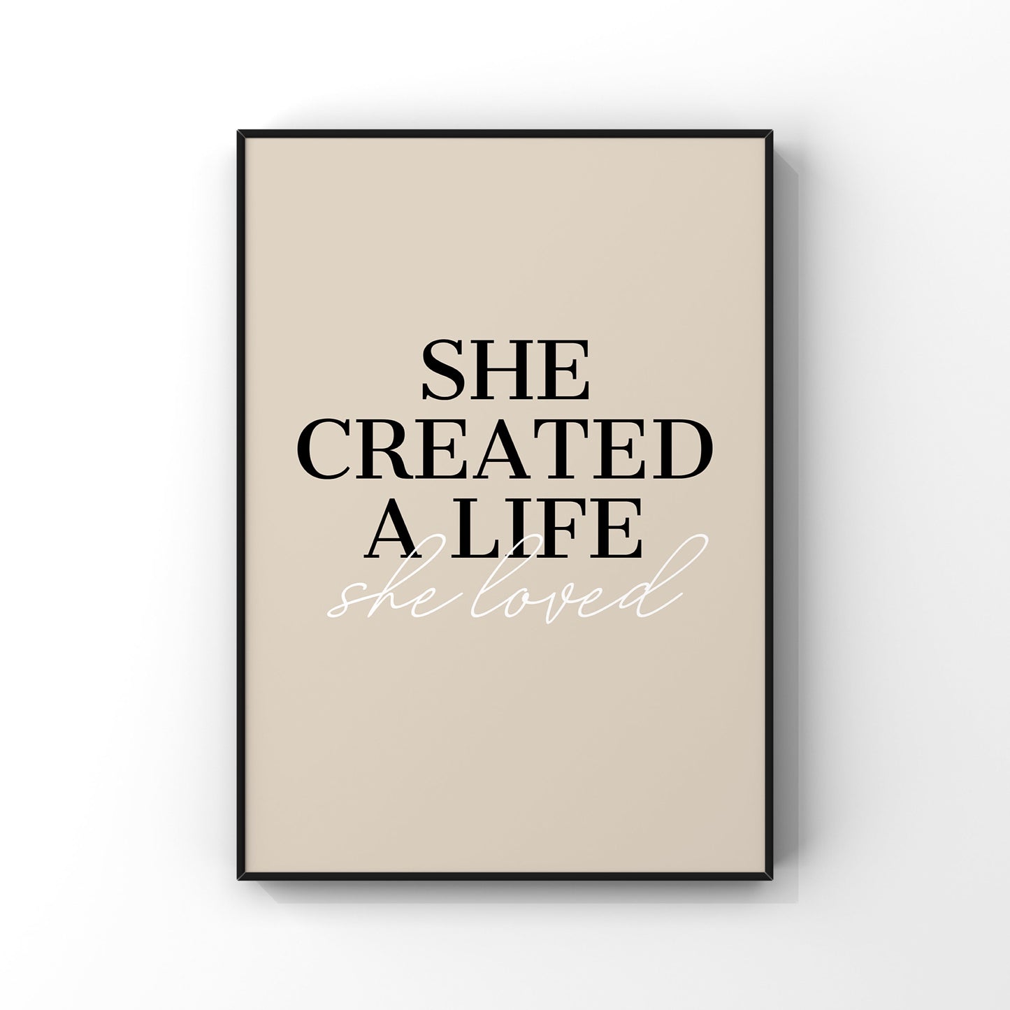 She created a life she loved (more colour options)